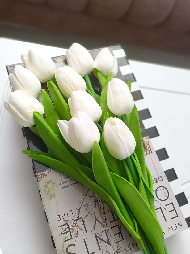 گل لاله لمسی مصنوعی وارداتی